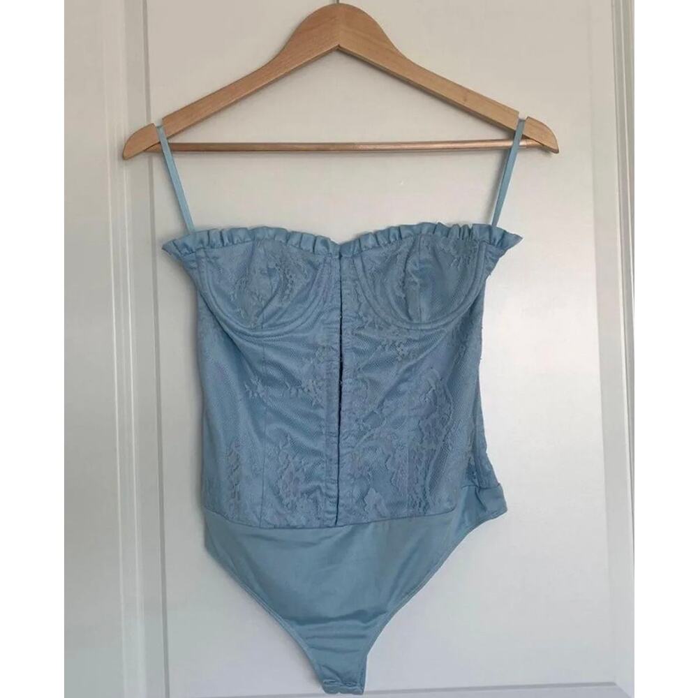 Majorelle Blue Bustier Bodysuit